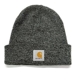 Carhartt Knit Cuffed Beanie A18-019 Gray Acrylic Winter Hat